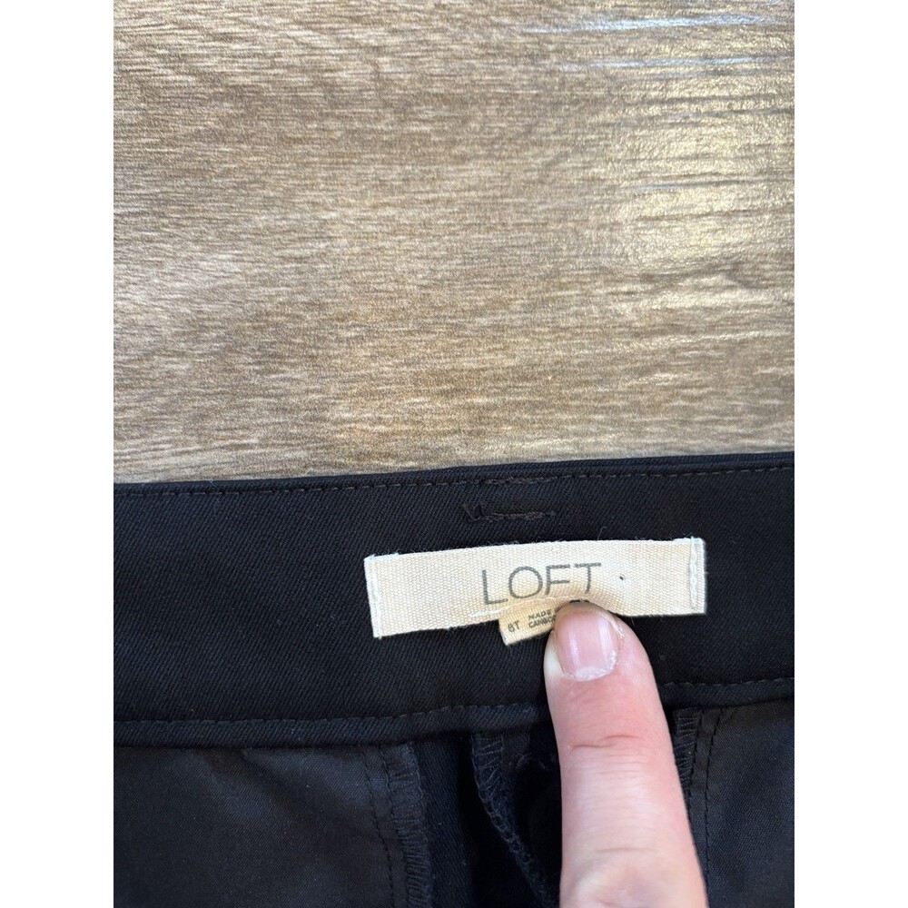 Loft Women’s Black Devin For Pant With Cuff‎ Size 6 Tall - Picture 6 of 9